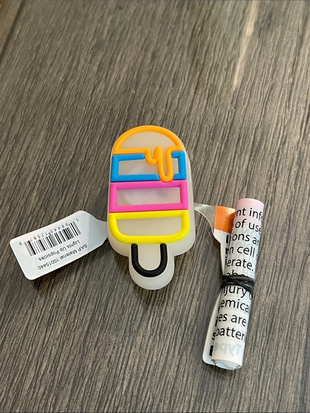 Crocs - Jibbitz Light UP Popsicle - Shoe Charm NWT